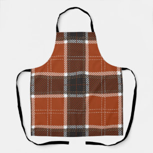 Checkered pattern apron