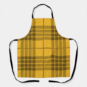Checkered pattern apron