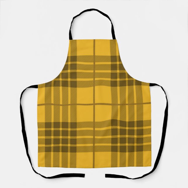 Checkered pattern apron (Front)