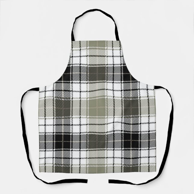 Checkered pattern apron (Front)