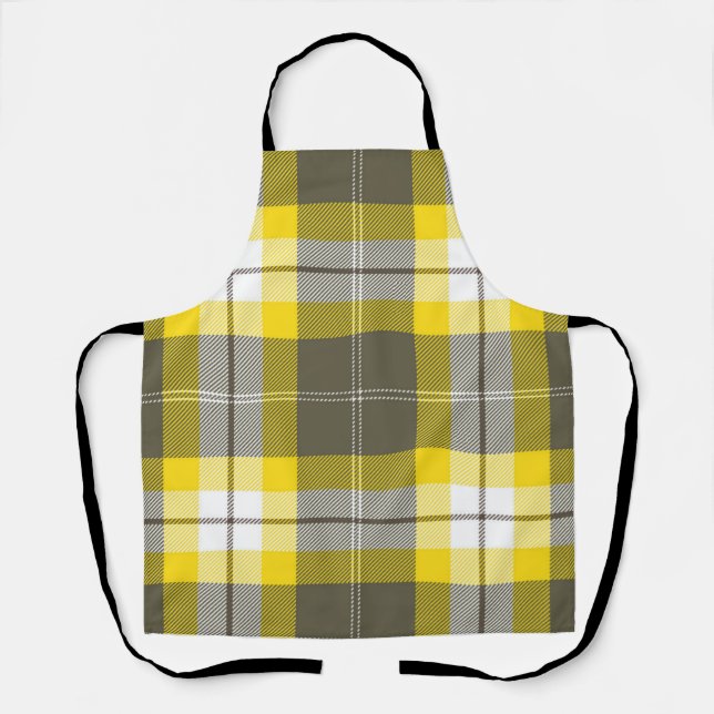 Checkered pattern apron (Front)