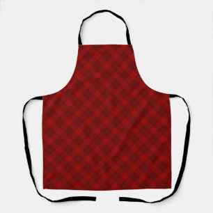 Checkered pattern apron