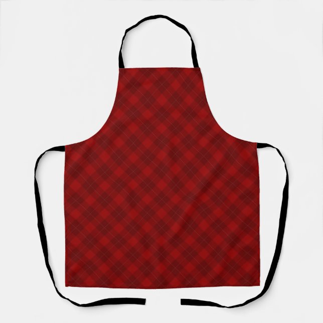 Checkered pattern apron (Front)