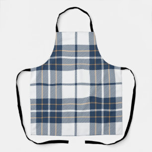 Checkered pattern apron