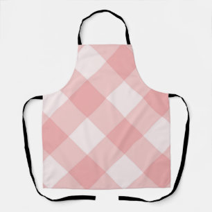 Checkered pattern apron
