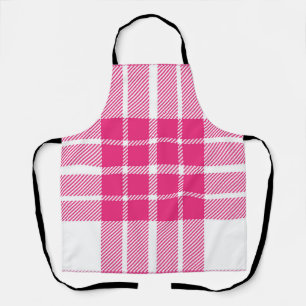 Checkered pattern apron