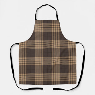 Checkered pattern apron