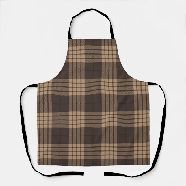 Checkered pattern apron (Front)
