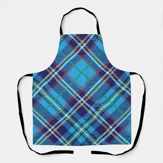 Checkered pattern apron (Front)