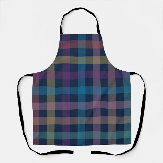 Checkered pattern apron (Front)