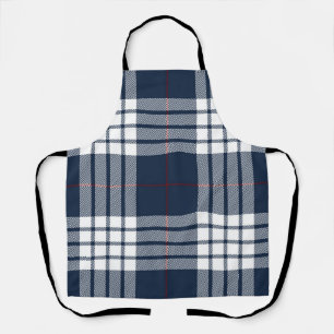 Checkered pattern apron