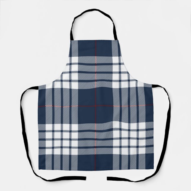 Checkered pattern apron (Front)