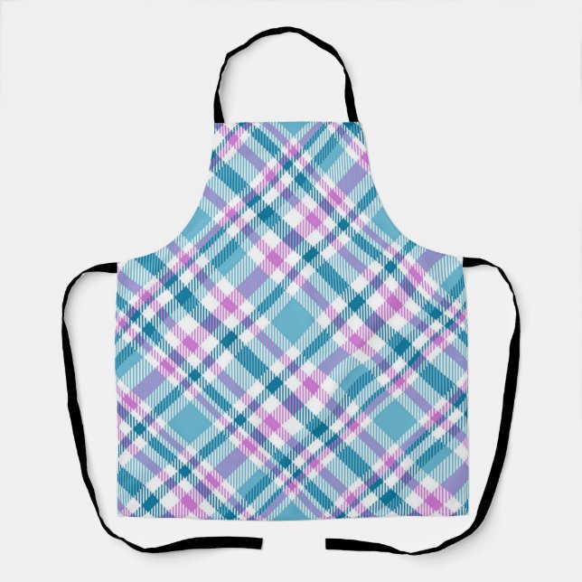 Checkered pattern apron (Front)
