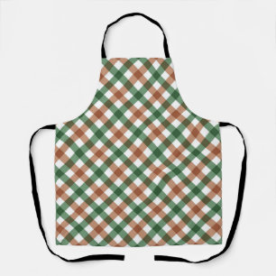 Checkered pattern apron