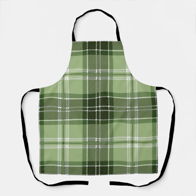 Checkered pattern apron (Front)