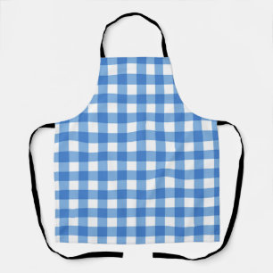 Checkered pattern apron