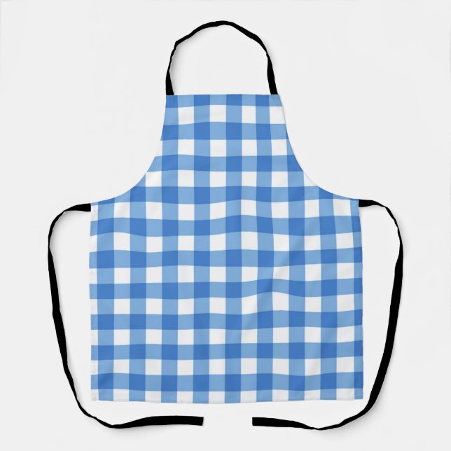 Checkered pattern apron (Front)