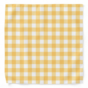 Checkered pattern bandana