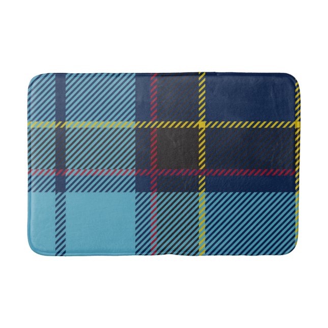 Checkered pattern bath mat (Front)