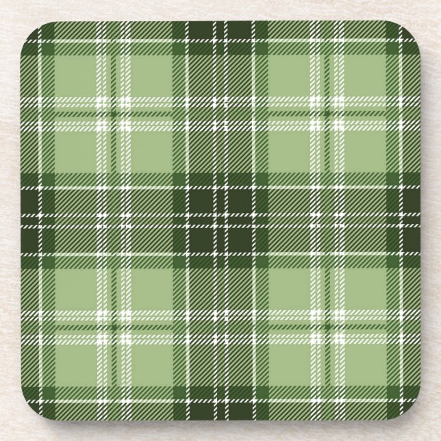 Checkered pattern beverage coaster (Front)