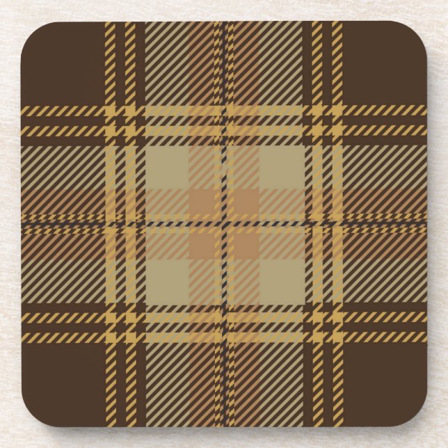 Checkered pattern beverage coaster (Front)