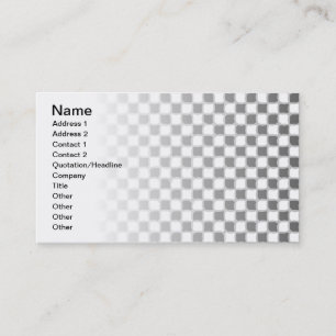 Checkered Pattern Business Card