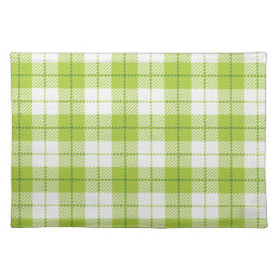 Checkered pattern cloth placemat