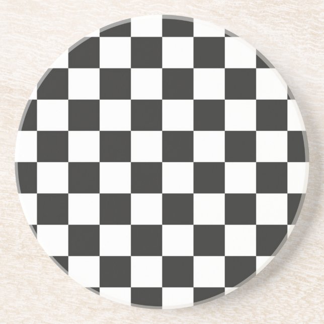 Checkered pattern coaster (Front)