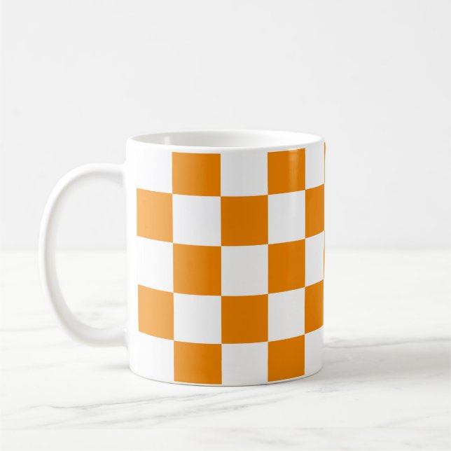 Checkered Pattern Coffee Mug (Left)