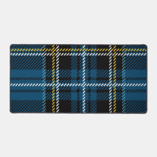 Checkered pattern desk mat