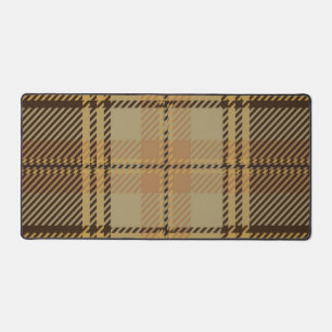 Checkered pattern desk mat