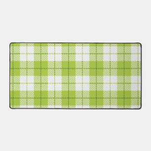 Checkered pattern desk mat