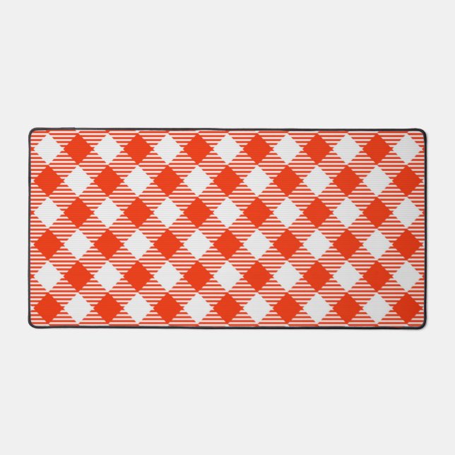 Checkered pattern desk mat (Front)