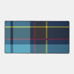 Checkered pattern desk mat