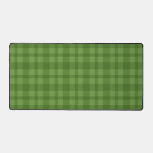 Checkered pattern desk mat