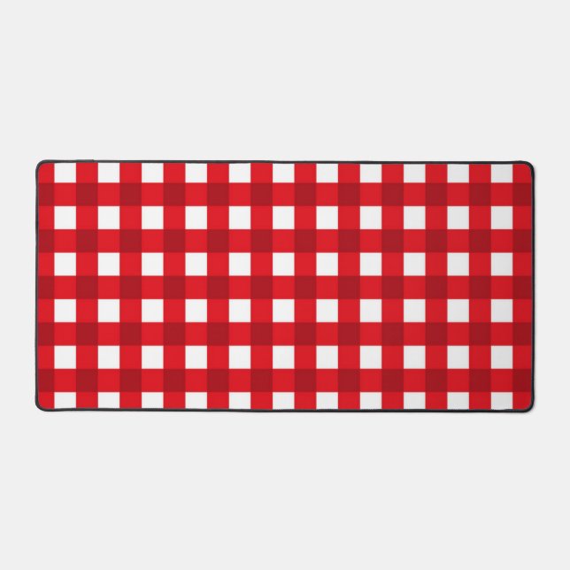 Checkered pattern desk mat (Front)