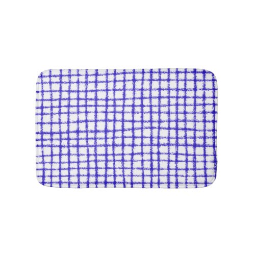 checkered pattern drawing sketch square abstract g bath mat