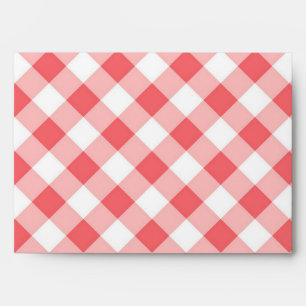 Checkered pattern envelope