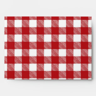 Checkered pattern envelope