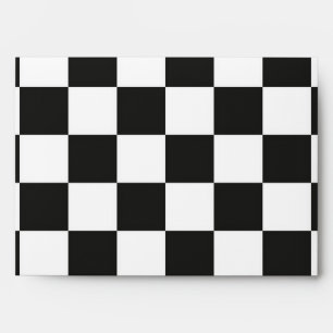 Checkered pattern envelope