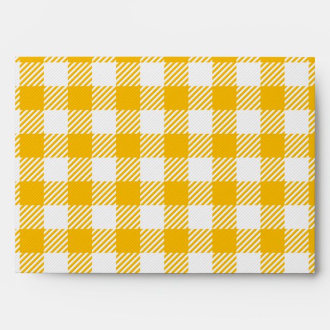Checkered pattern envelope (Front)