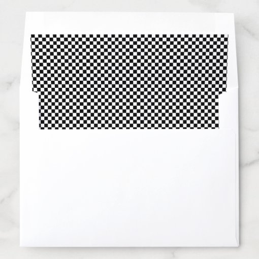 Checkered Pattern Envelope Liner Zazzle