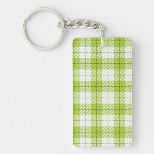 Checkered pattern keychain (Front)