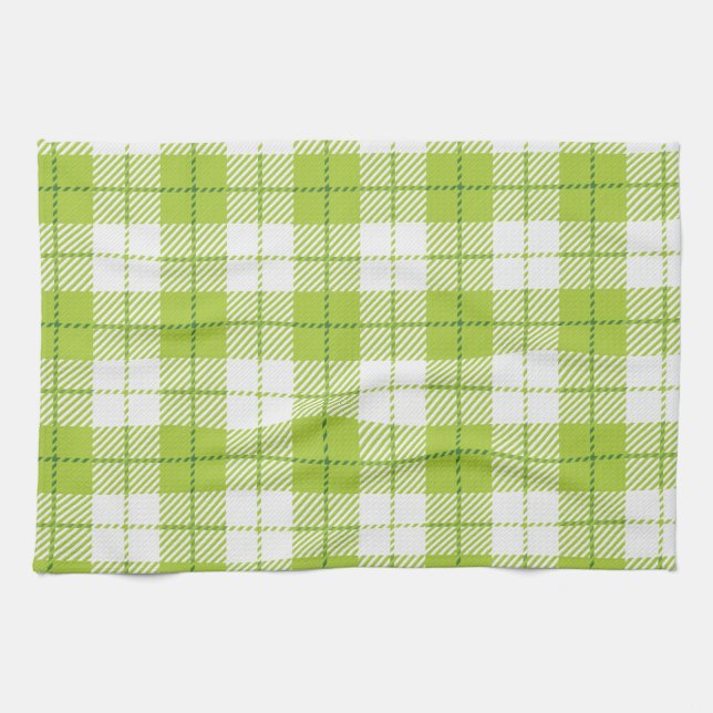 Checkered pattern kitchen towel (Horizontal)
