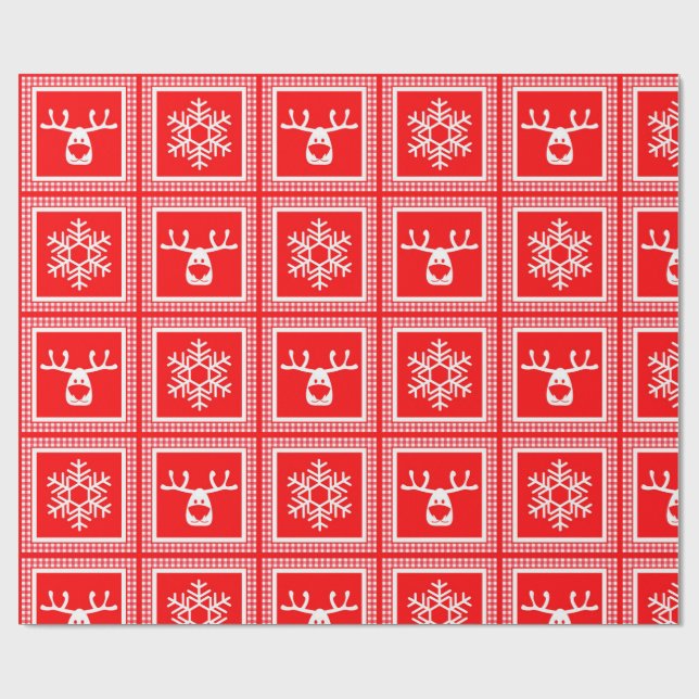  checkered pattern, new year, christmas wrapping paper (Flat)