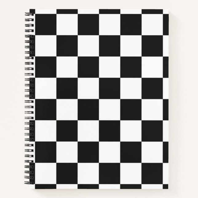 Checkered pattern notebook (Front)