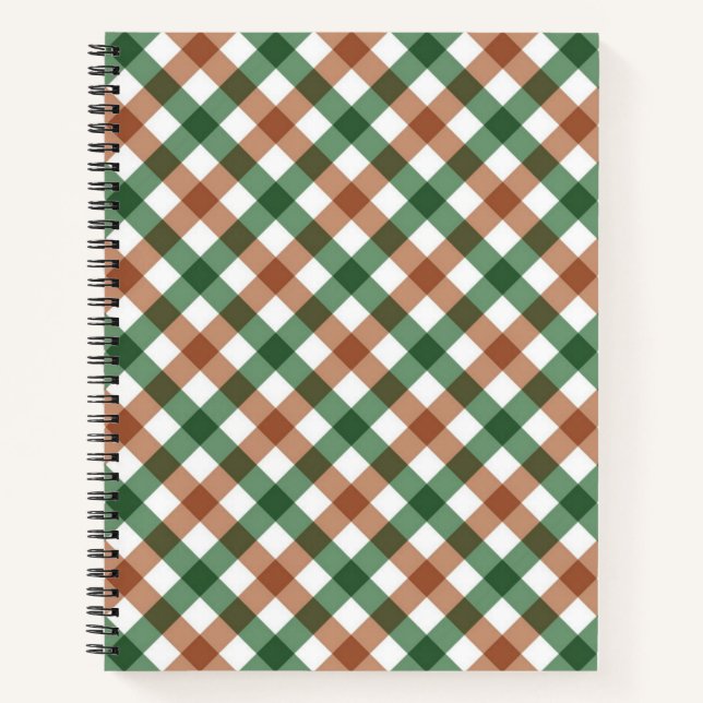 Checkered pattern notebook (Front)
