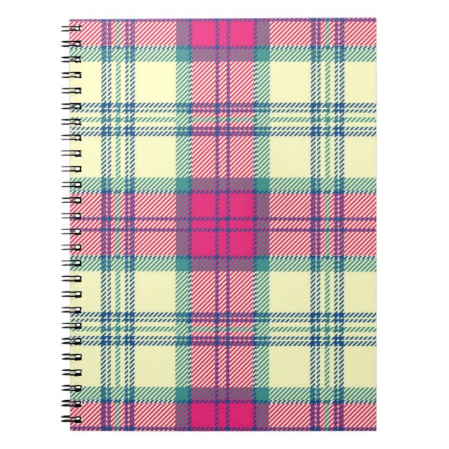 Checkered pattern notebook (Front)