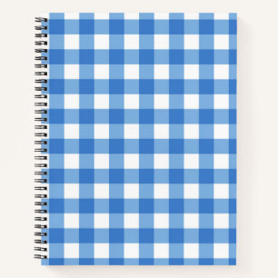 Checkered pattern notebook