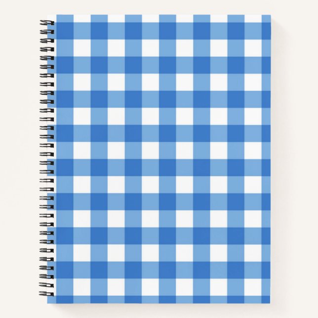 Checkered pattern notebook (Front)